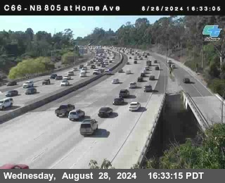 NB 805 at Home Ave (On Ramp)