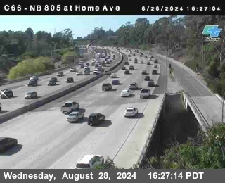 NB 805 at Home Ave (On Ramp)