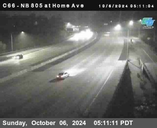 NB 805 at Home Ave (On Ramp)