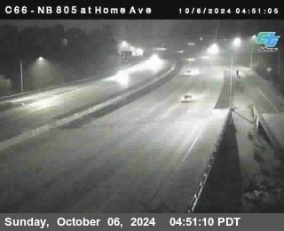 NB 805 at Home Ave (On Ramp)