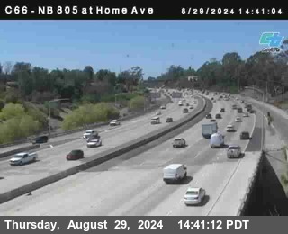 NB 805 at Home Ave (On Ramp)