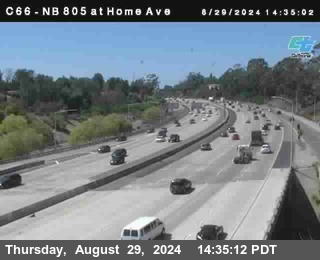 NB 805 at Home Ave (On Ramp)