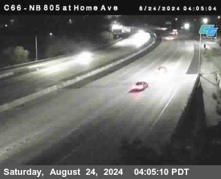 NB 805 at Home Ave (On Ramp)