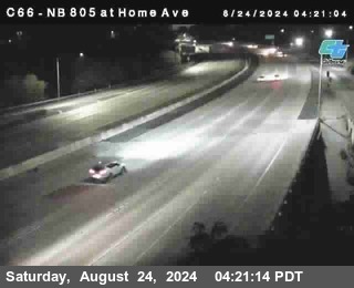 NB 805 at Home Ave (On Ramp)