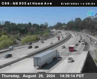 NB 805 at Home Ave (On Ramp)