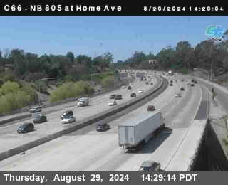 NB 805 at Home Ave (On Ramp)