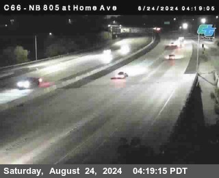 NB 805 at Home Ave (On Ramp)