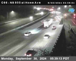 NB 805 at Home Ave (On Ramp)