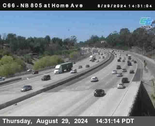 NB 805 at Home Ave (On Ramp)