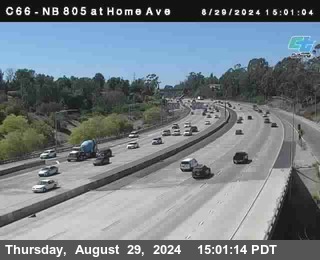 NB 805 at Home Ave (On Ramp)