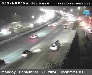 NB 805 at Home Ave (On Ramp)