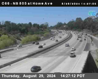 NB 805 at Home Ave (On Ramp)