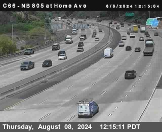 NB 805 at Home Ave (On Ramp)