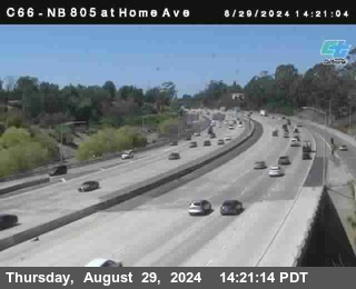 NB 805 at Home Ave (On Ramp)