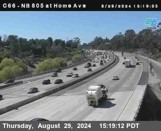 NB 805 at Home Ave (On Ramp)