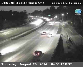 NB 805 at Home Ave (On Ramp)