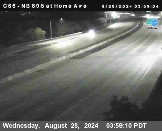 NB 805 at Home Ave (On Ramp)