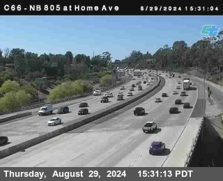 NB 805 at Home Ave (On Ramp)