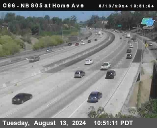 NB 805 at Home Ave (On Ramp)