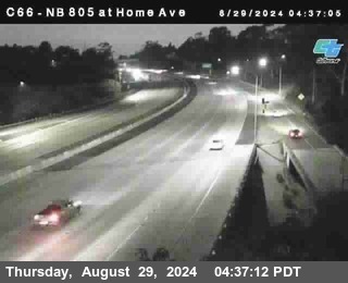 NB 805 at Home Ave (On Ramp)