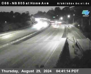 NB 805 at Home Ave (On Ramp)