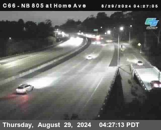 NB 805 at Home Ave (On Ramp)