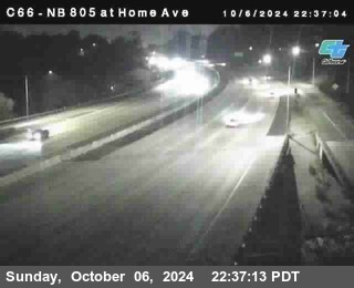 NB 805 at Home Ave (On Ramp)