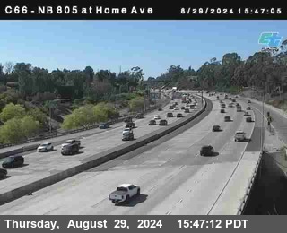 NB 805 at Home Ave (On Ramp)