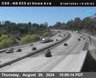 NB 805 at Home Ave (On Ramp)