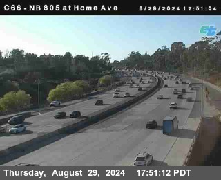 NB 805 at Home Ave (On Ramp)