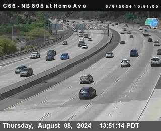 NB 805 at Home Ave (On Ramp)