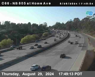 NB 805 at Home Ave (On Ramp)