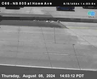 NB 805 at Home Ave (On Ramp)