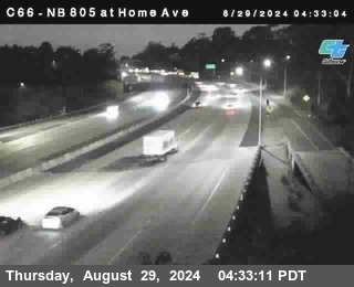 NB 805 at Home Ave (On Ramp)