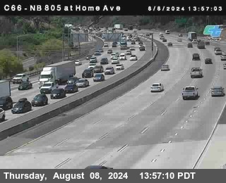 NB 805 at Home Ave (On Ramp)