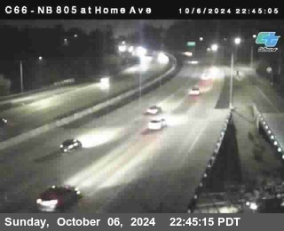 NB 805 at Home Ave (On Ramp)