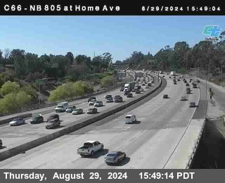 NB 805 at Home Ave (On Ramp)