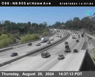 NB 805 at Home Ave (On Ramp)