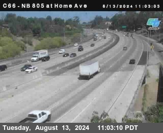 NB 805 at Home Ave (On Ramp)