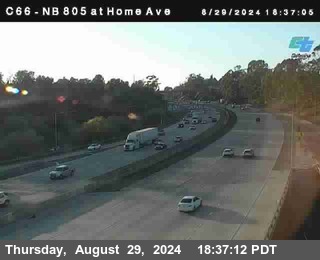 NB 805 at Home Ave (On Ramp)