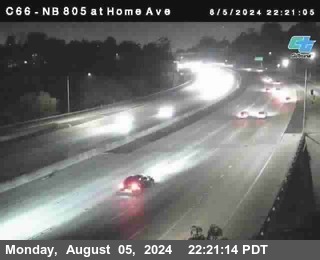 NB 805 at Home Ave (On Ramp)