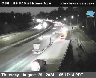 NB 805 at Home Ave (On Ramp)