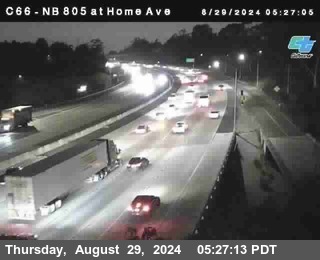 NB 805 at Home Ave (On Ramp)