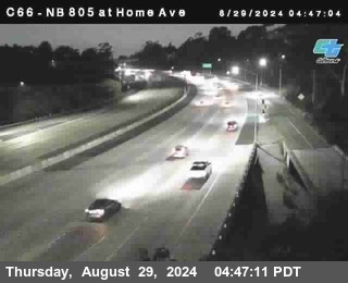 NB 805 at Home Ave (On Ramp)