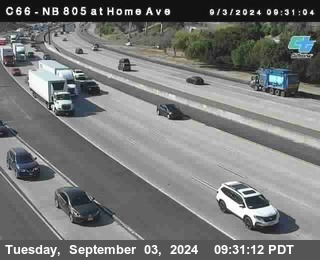 NB 805 at Home Ave (On Ramp)