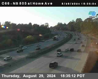 NB 805 at Home Ave (On Ramp)