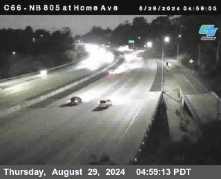 NB 805 at Home Ave (On Ramp)