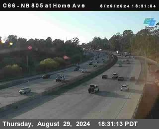 NB 805 at Home Ave (On Ramp)