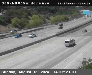 NB 805 at Home Ave (On Ramp)