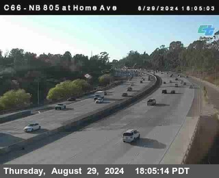 NB 805 at Home Ave (On Ramp)